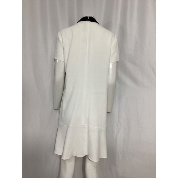Pre Loved Red Valentino Vintage ALine Dress with Peter Pan Collar Women white